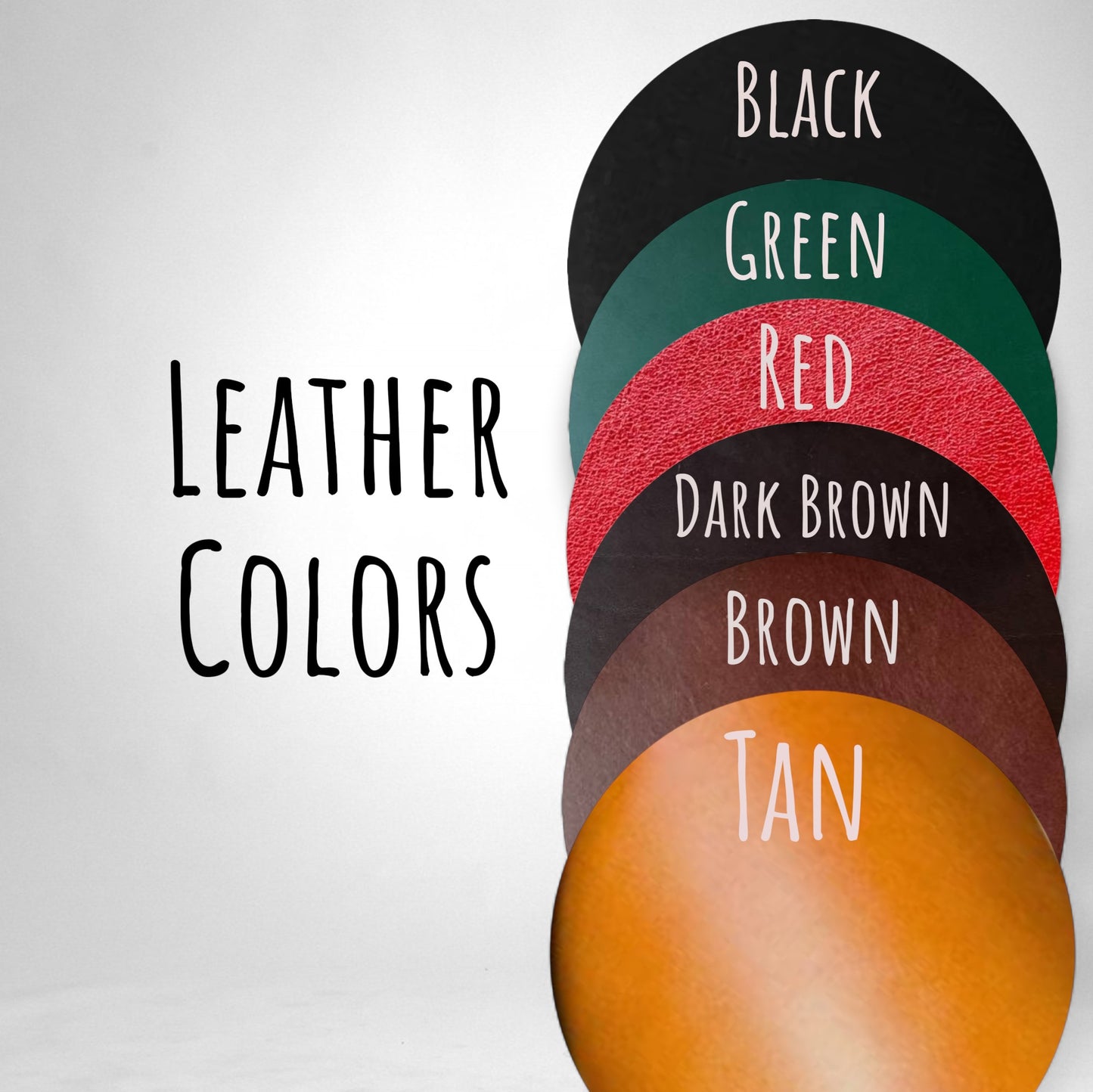 Red Stones Leather Dog Collar