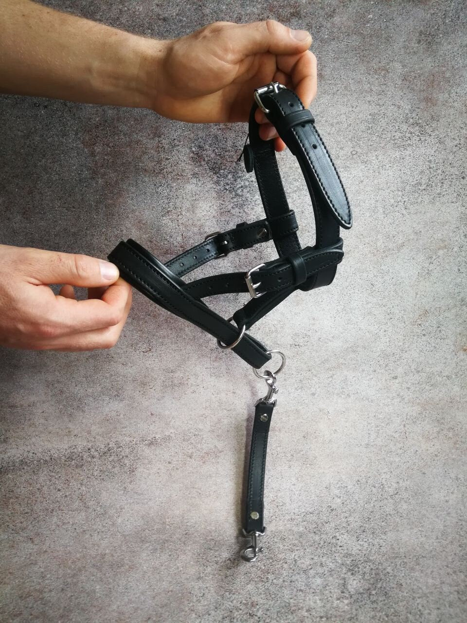 Head Collar for Large Dogs, No Pull Dog Head Collar with Safety Connector