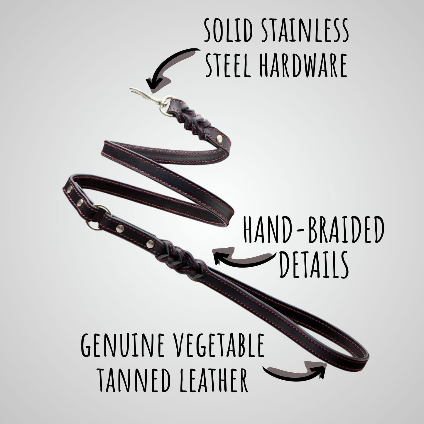 Christmas green red leather dog collar for large dog braided Xmas collar wide padded unique gift for dog owner, Cane corso Doberman new year