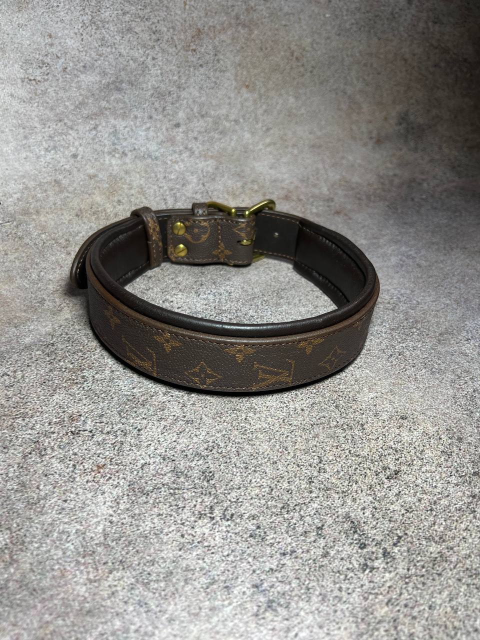LV Dog Collar Wide Padded Only Black Available
