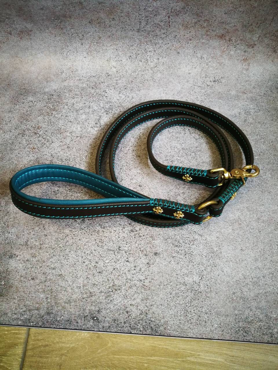 Luxury Dog Collar Leash Set, Decorated Dog Collar and Leash Set