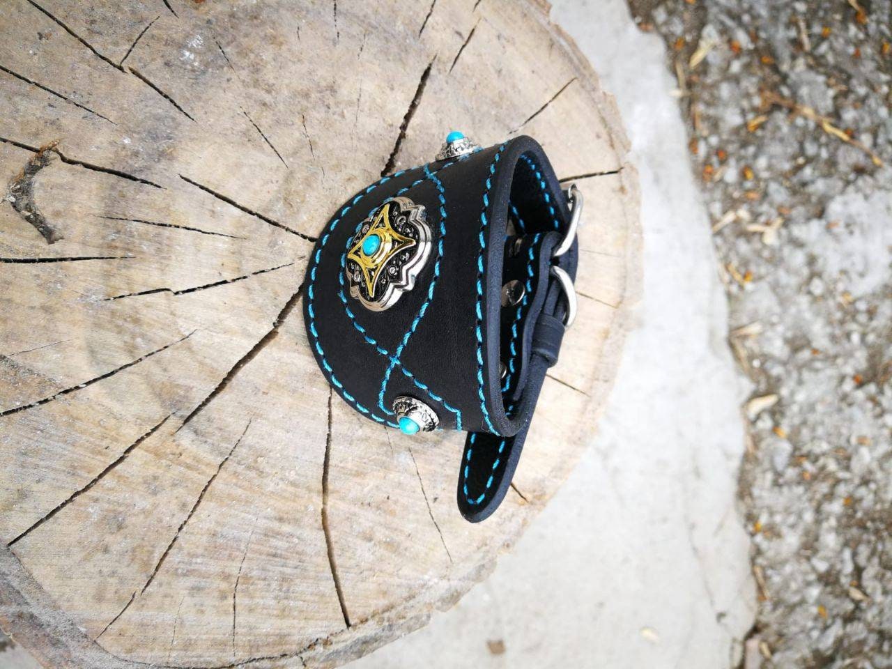 Whippet, Afgan Saluki, Lurcher, Sighthound, Hound Leather Dog Collar Wide in the centre, Beautiful Collar for Long Neck Dog, Luxury Collar