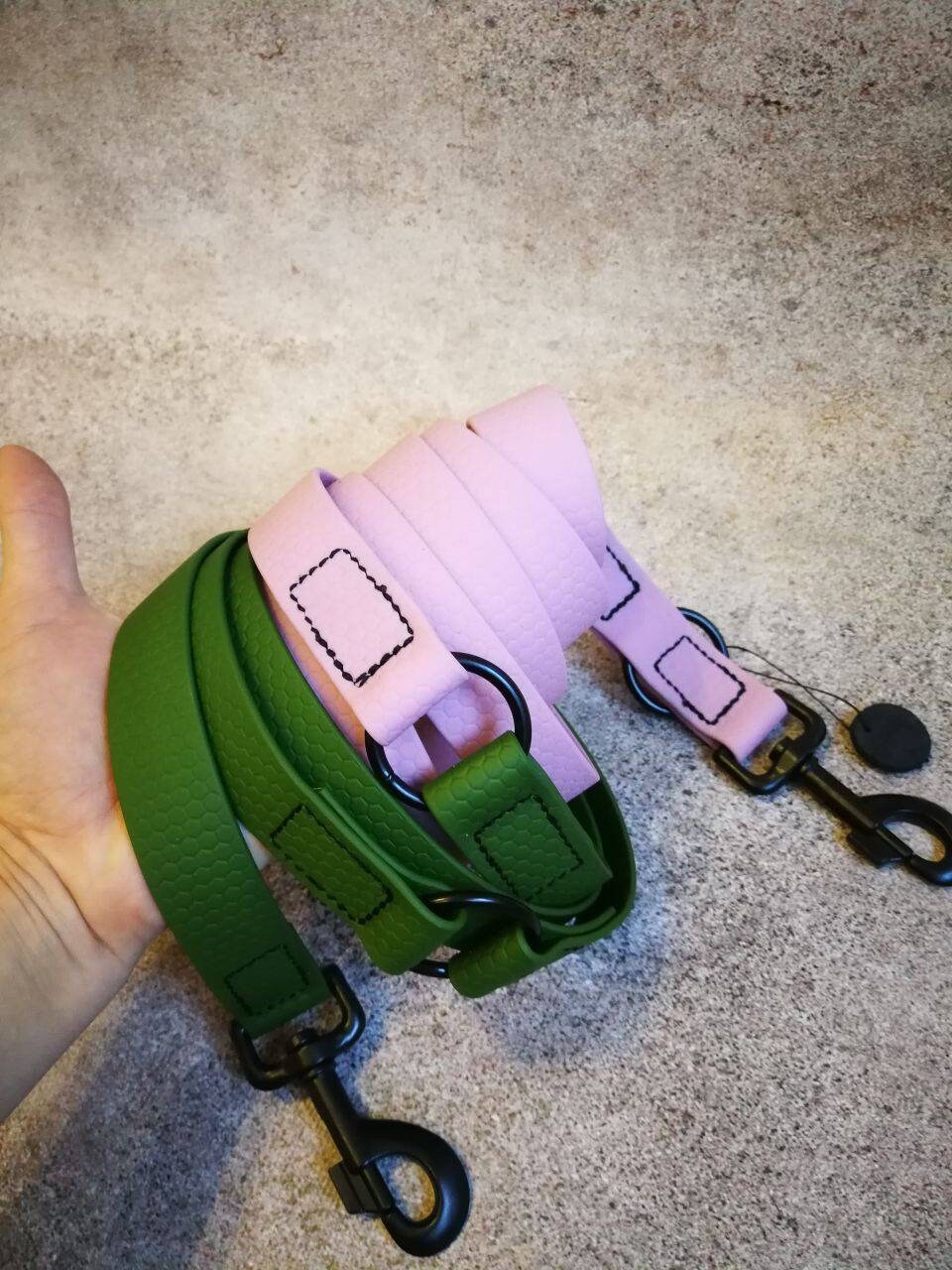 Waterproof 1 in Wide Multi Purpose 6 Way Dog Leash, Waterproof Training Lead, Free Hands Waterproof Training Leash for big and Medium Dogs