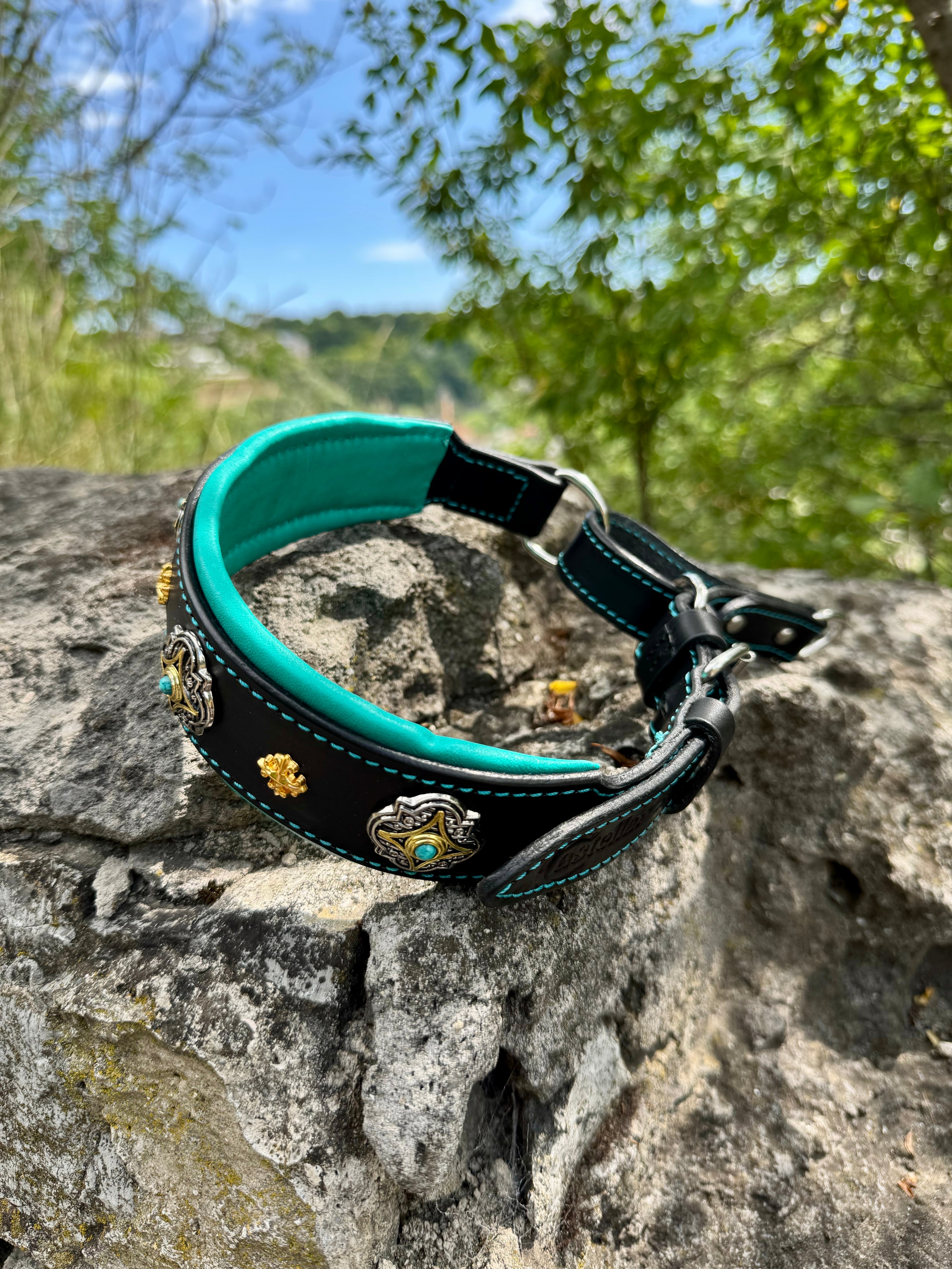 Leather Martingale Dog Collar for Large Dogs