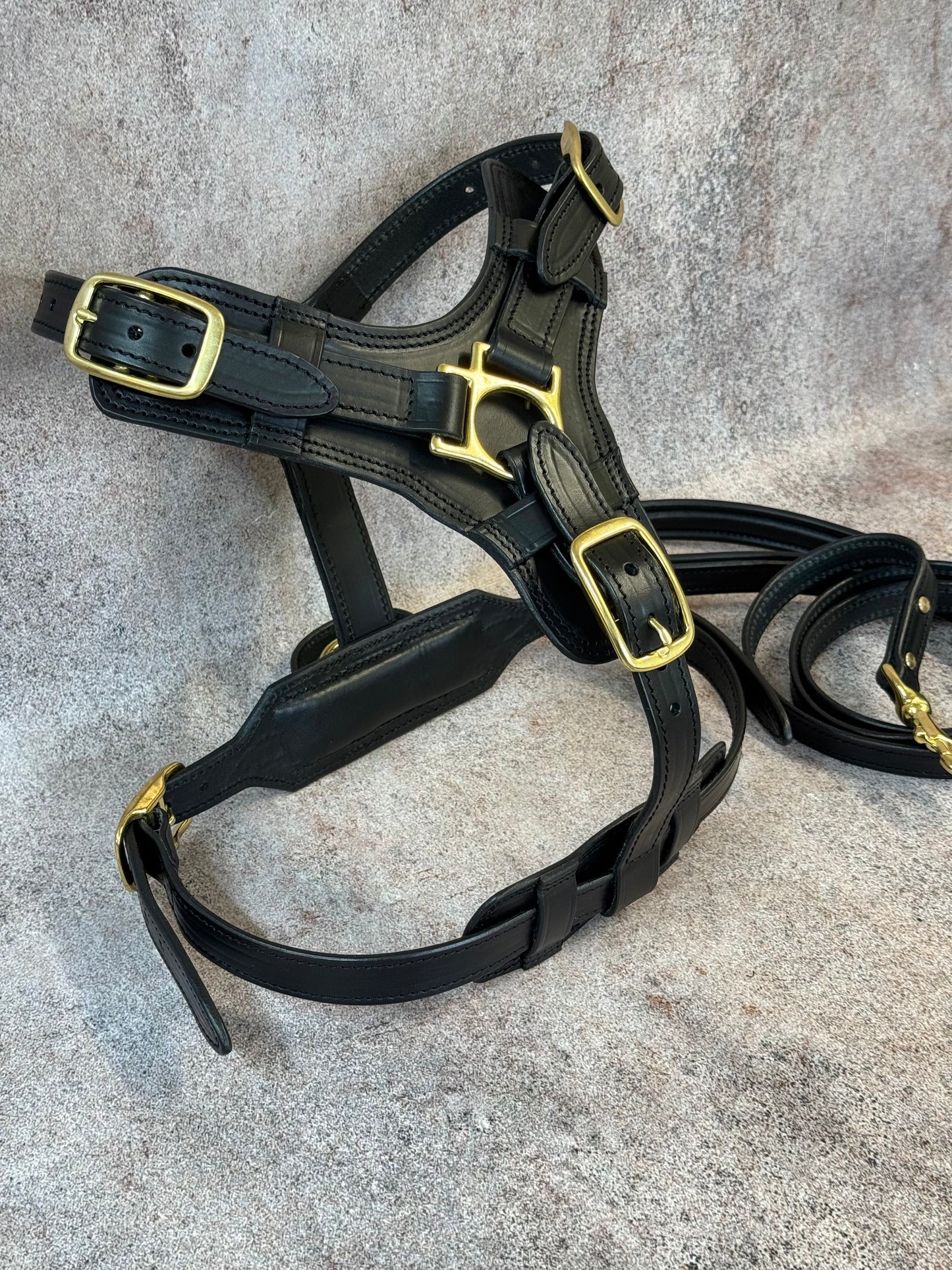 Ergonomic Dog Harness Premium Leather