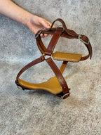 Heavy Duty Leather Dog Harness No Pull