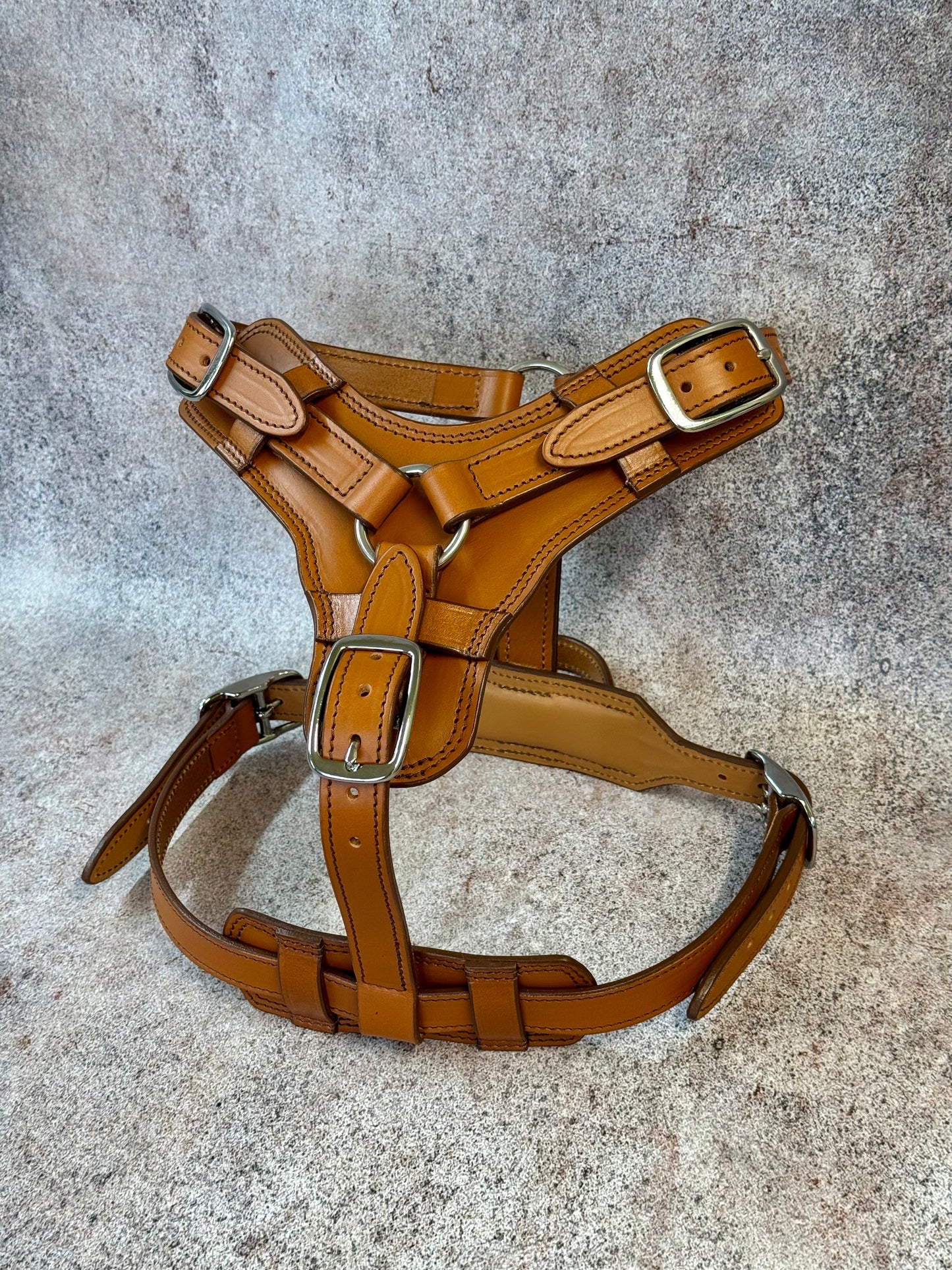 Heavy Duty Leather Dog Harness No Pull