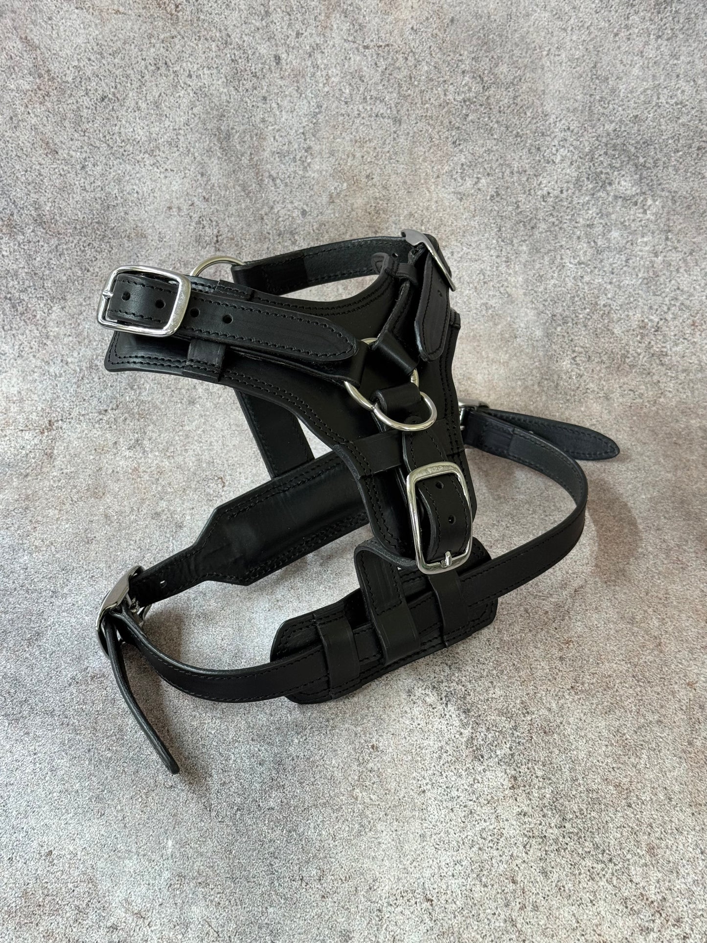 Heavy Duty Leather Dog Harness No Pull