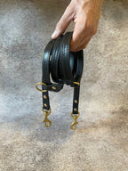 Leather Multi-Purpose Dog Leash – 8 ft Hands-Free Lead