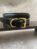 Wide Leather Dog Collar Padded