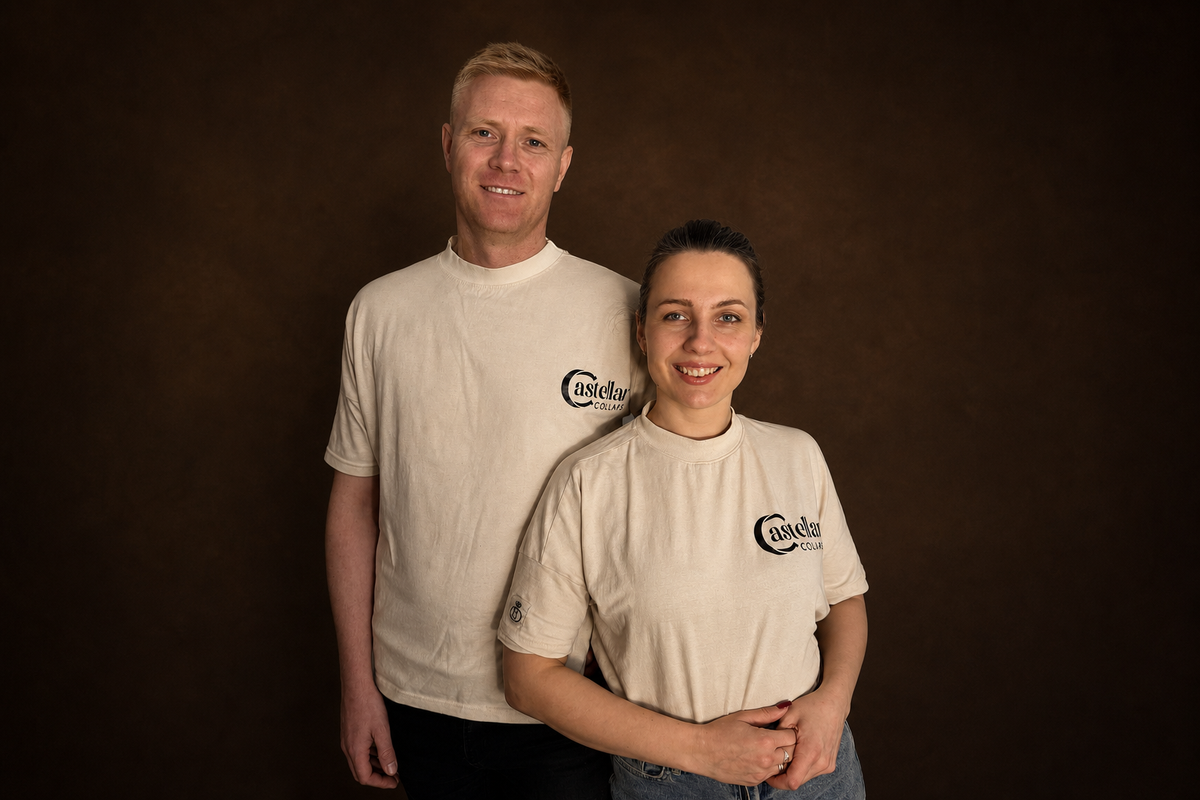 Oleksandr and Olesia, founders of Castellar