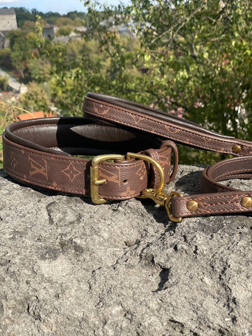 Leather Collar Louis Vuitton Dog Accessories Leather Collars Louis