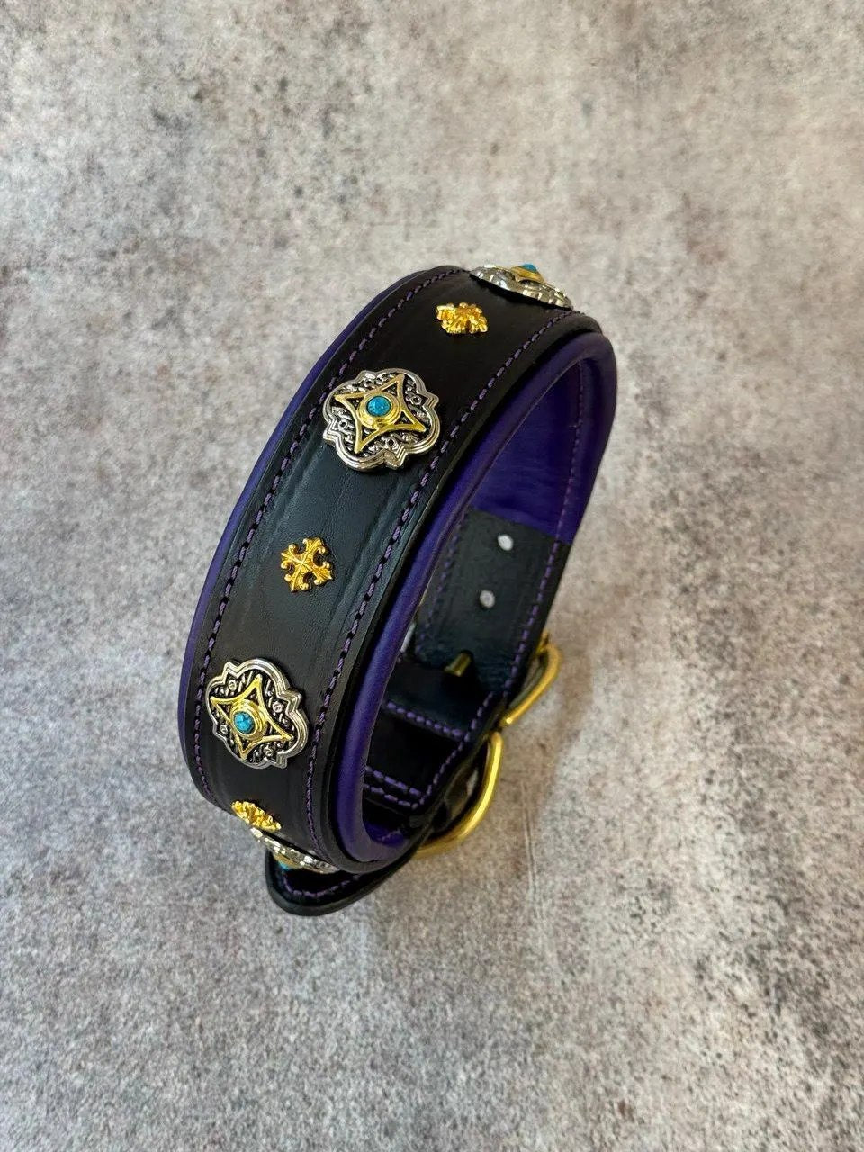 Decorative Leather Dog Collar