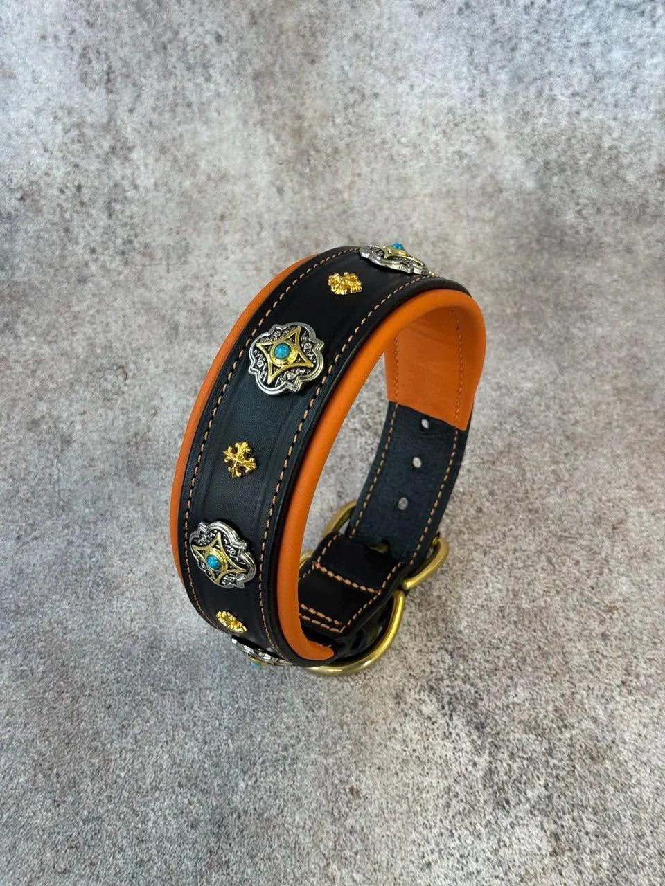 Decorative Leather Dog Collar