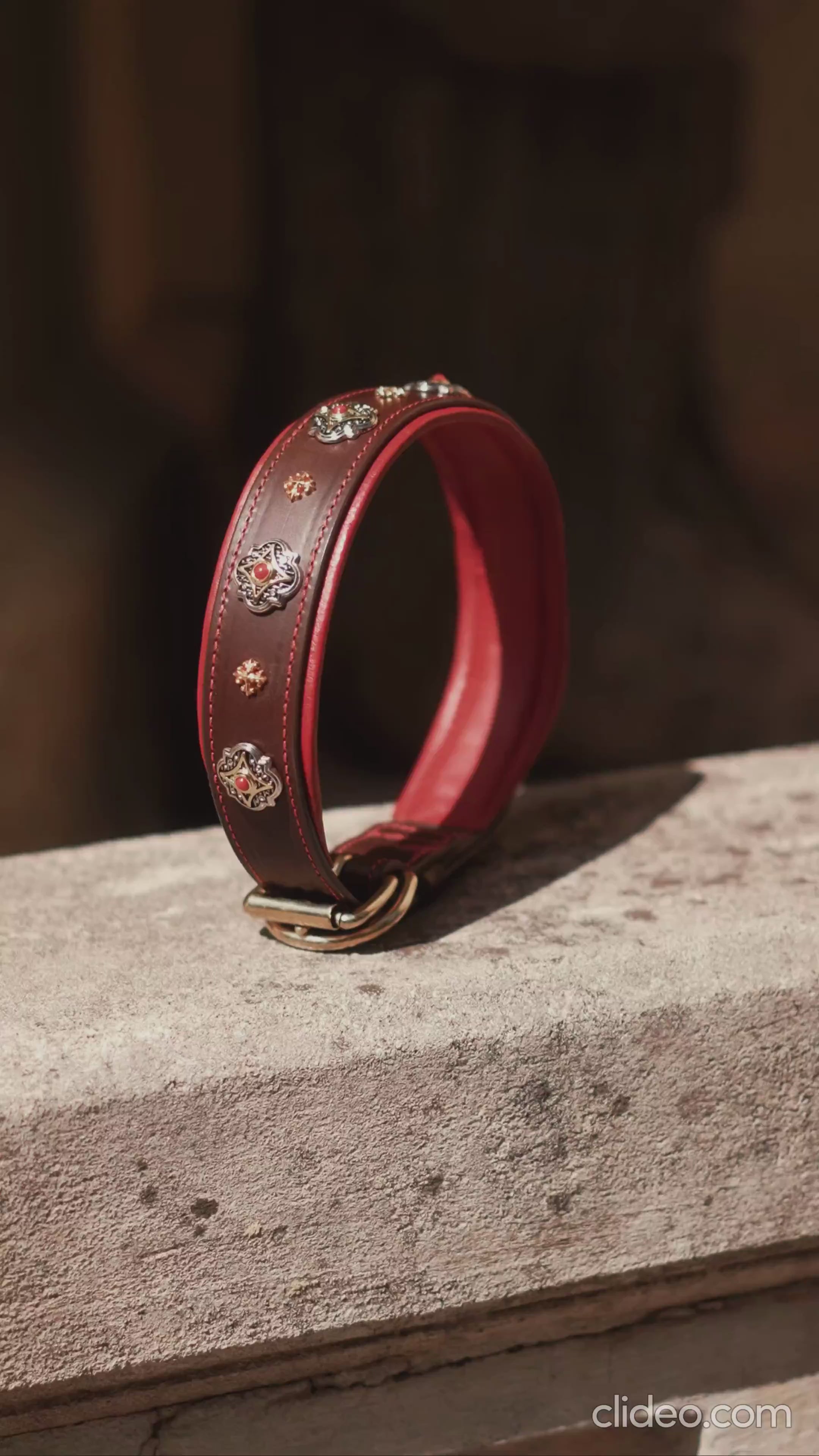 Decorative Leather Dog Collar