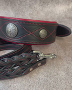 Premium Western Leather Dog Harness Set