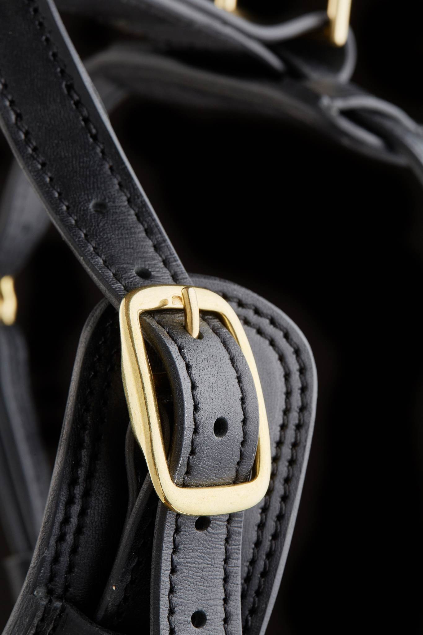 Leather Dog Harness with Padded Y-shaped Breastplate