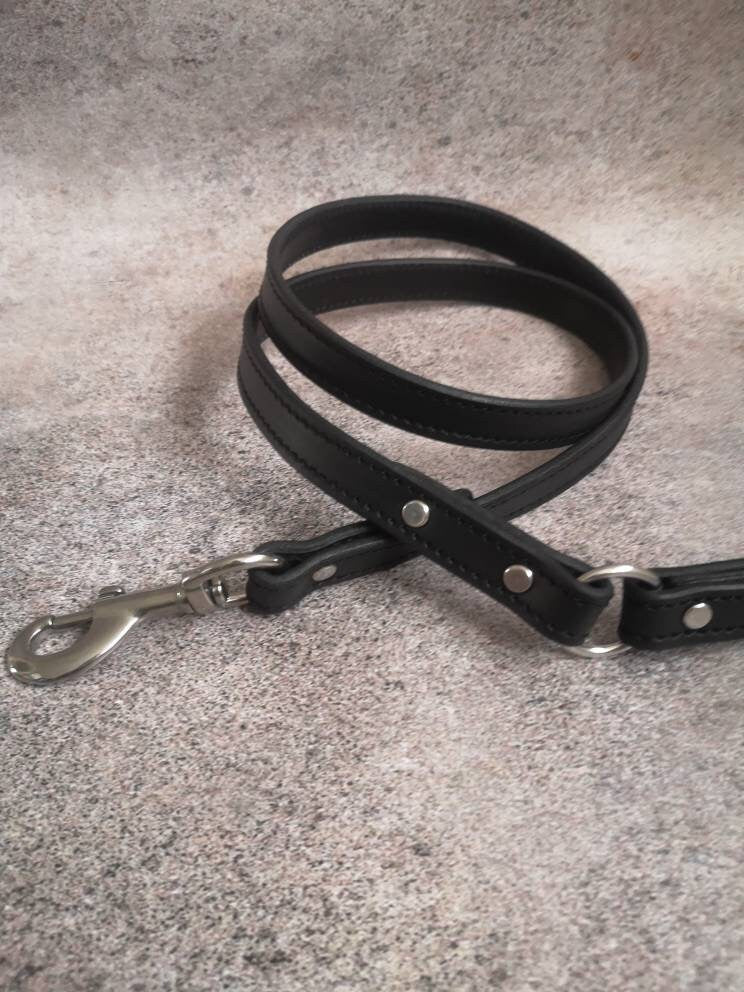 Leather Dog Leash with Stainless Steel Snap, Reinforced Dog Leash, Dog Lead, Genuine Leather Dog Leash, Multipurpose Fog Leash, Custom Lead