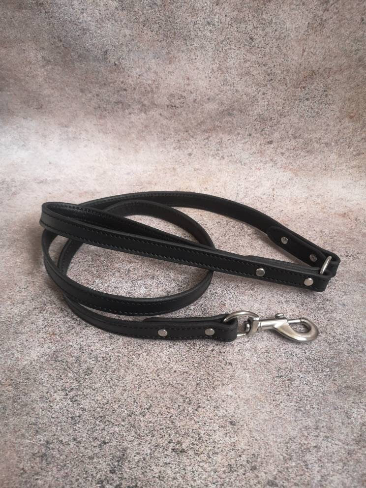 Leather Dog Leash with Stainless Steel Snap, Reinforced Dog Leash, Dog Lead, Genuine Leather Dog Leash, Multipurpose Fog Leash, Custom Lead