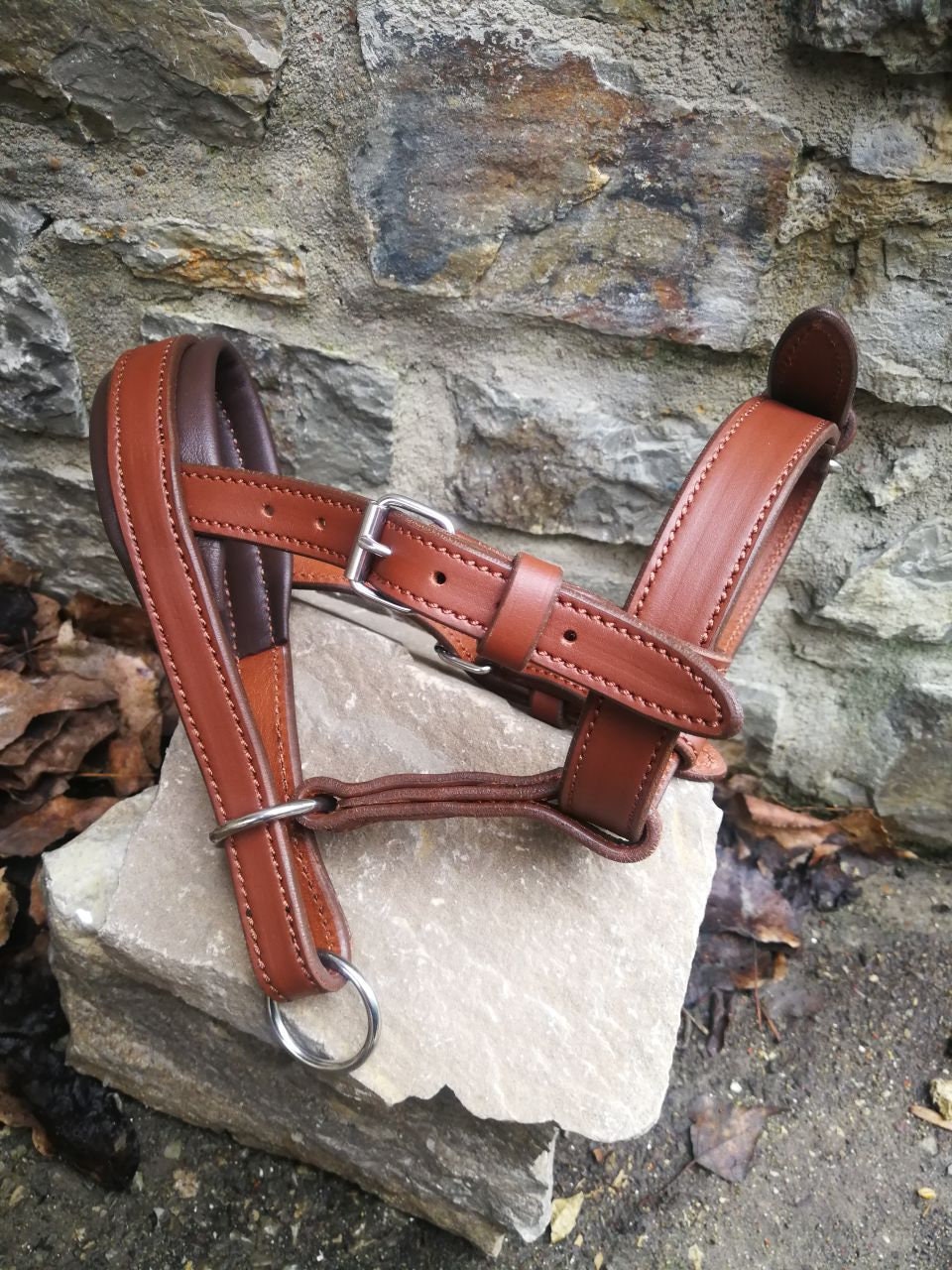 Head Collar Dog Leather Head Harness No Pulling Dog Harness Brown Leather HeadCollar Great Dane Headcollar Doberman Headcollar