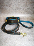 Turquoise Stones Leather Collar