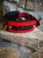 Braided Designer Leather Dog Collar