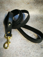 Leather Dog Leash with Padded Handle