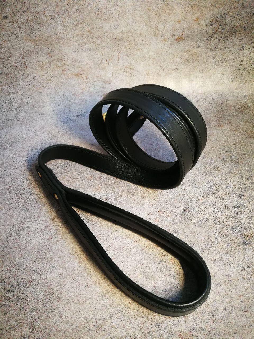 Leather Dog Leash with Padded Handle
